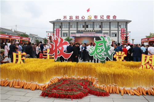 五谷丰登瓜果飘香陇县喜庆2021年中国农民丰收节