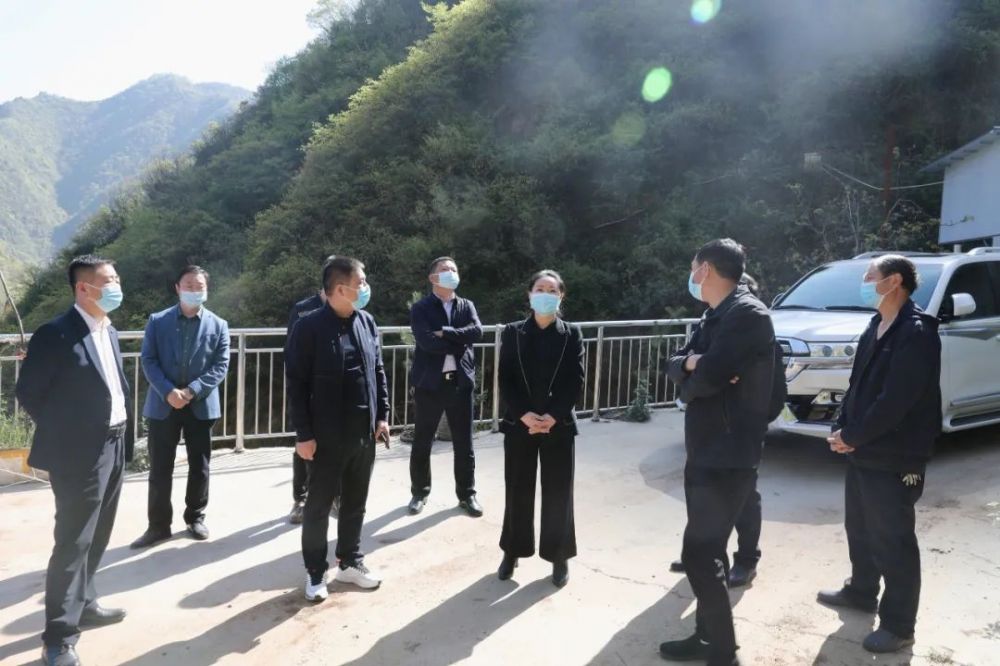 山阳县政协主席王昕在陕西富新振兴矿业有限公司调研项目建设工作