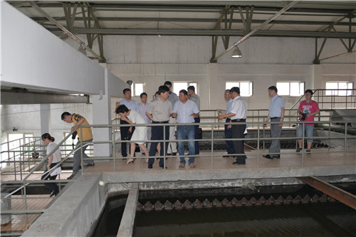 与会人员参观东北农业大学中水处理厂