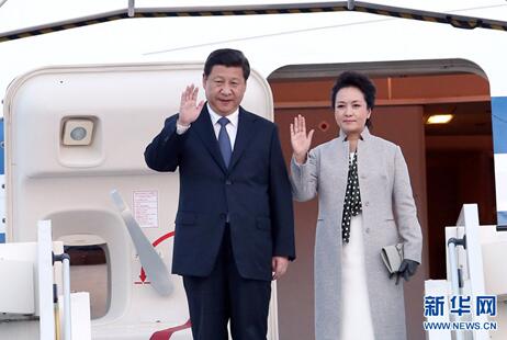 2014年3月25日，国家主席习近平抵达里昂，开始对法国进行国事访问。 新华社记者庞兴雷摄