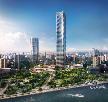 上海浦西“第一高楼”金光中心效果图