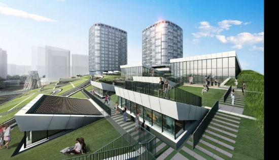 超过1.3万平方米的商业露台，为上海屋顶商业之最