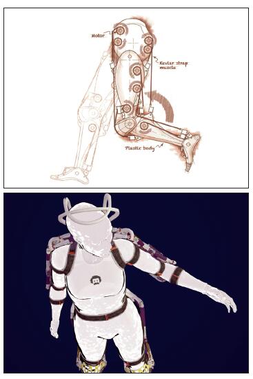 钢铁侠设计图 腿部图片