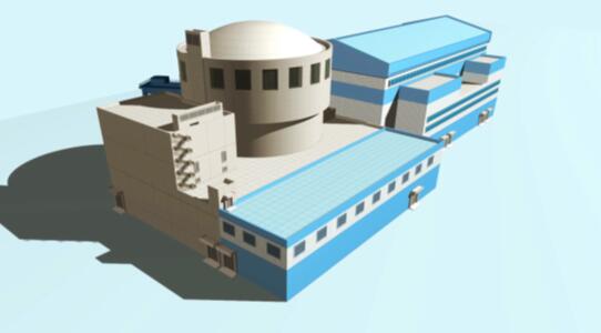 60万千瓦高温气冷堆核电站模型