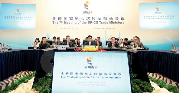p19-8月1日到2日，第七届金砖国家经贸部长会议在上海召开。《中国经济周刊》首席摄影记者 肖翊 摄