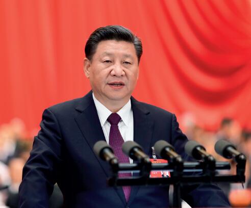 p68-10 月18 日，中国共产党第十九次全国代表大会在北京人民大会堂开幕。习近平总书记代表第十八届中央委员会向大会作报告。 新华社
