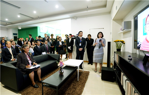 泰国公主诗琳通IPTV远程视频连线乐山峨边星星村益农信息社