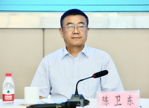 安徽省农业委员会副主任陈卫东发布新闻。吴晓光   摄