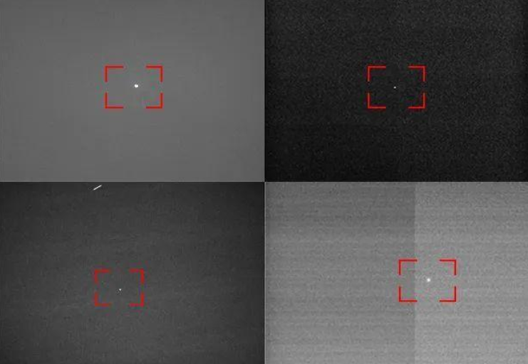 不同光学设备获取的东方红一号卫星图像（来源：中国青年报）