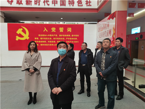 洛龙区委组织部副部长樊俊杰指导调研非公党建工作