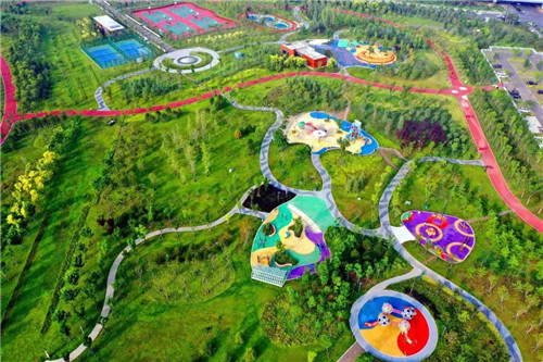 点赞家门口的健身公园洛阳洛龙区社区体育公园受到群众欢迎