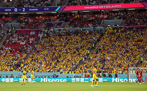 世界杯海信的中文广告成为社交媒体焦点1